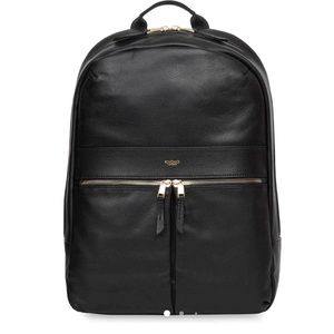 Knomo “Beaux” black leather backpack